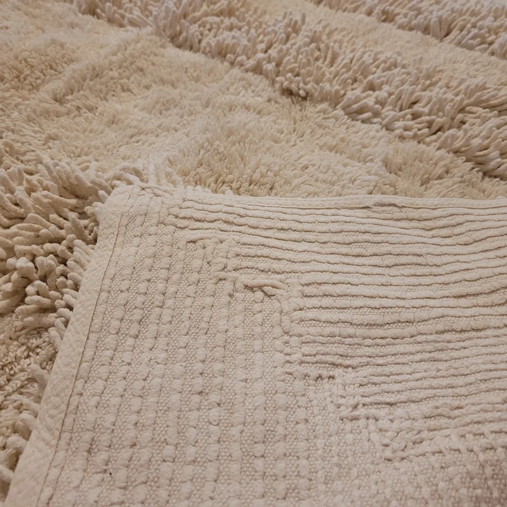 Plush Cream Shag Rug